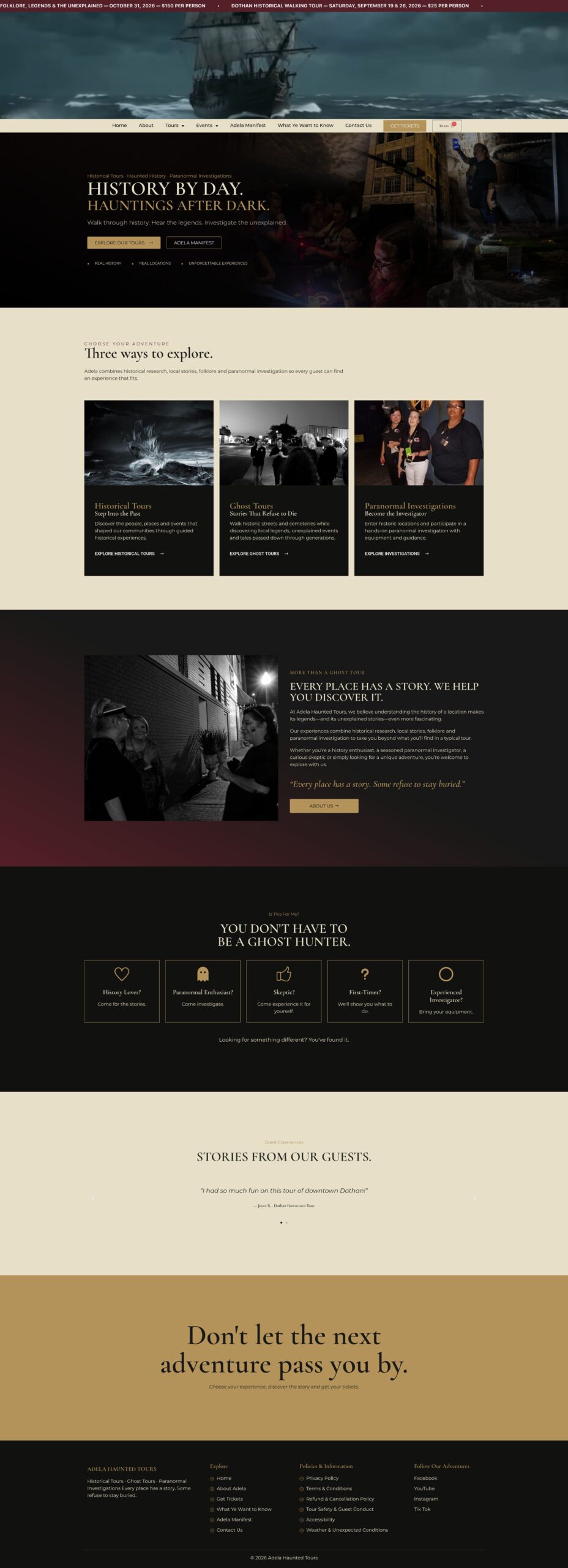 ADELA HAUNTED TOURS